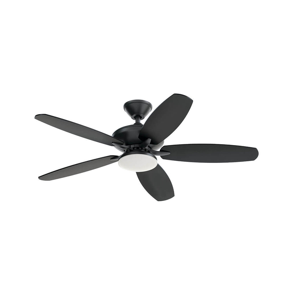 Kichler Canada - 52"Ceiling Fan - Renew Designer - Satin Black- Union Lighting Luminaires Decor