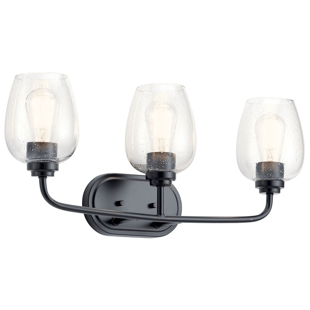 Kichler Canada - Three Light Bath - Valserrano - Black- Union Lighting Luminaires Decor