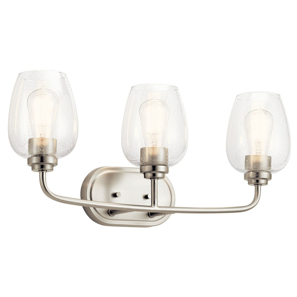 Kichler Canada - Three Light Bath - Valserrano - Brushed Nickel- Union Lighting Luminaires Decor