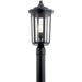 Kichler Canada - One Light Outdoor Post Mount - Fairfield - Black- Union Lighting Luminaires Decor