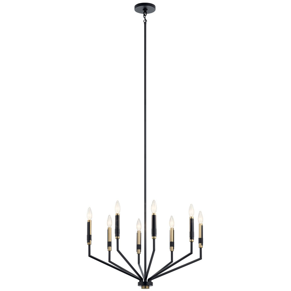 Kichler Canada - Eight Light Chandelier - Armand - Black- Union Lighting Luminaires Decor