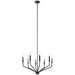 Kichler Canada - Eight Light Chandelier - Armand - Black- Union Lighting Luminaires Decor