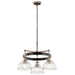 Kichler Canada - Three Light Chandelier - Eastmont - Polished Nickel- Union Lighting Luminaires Decor