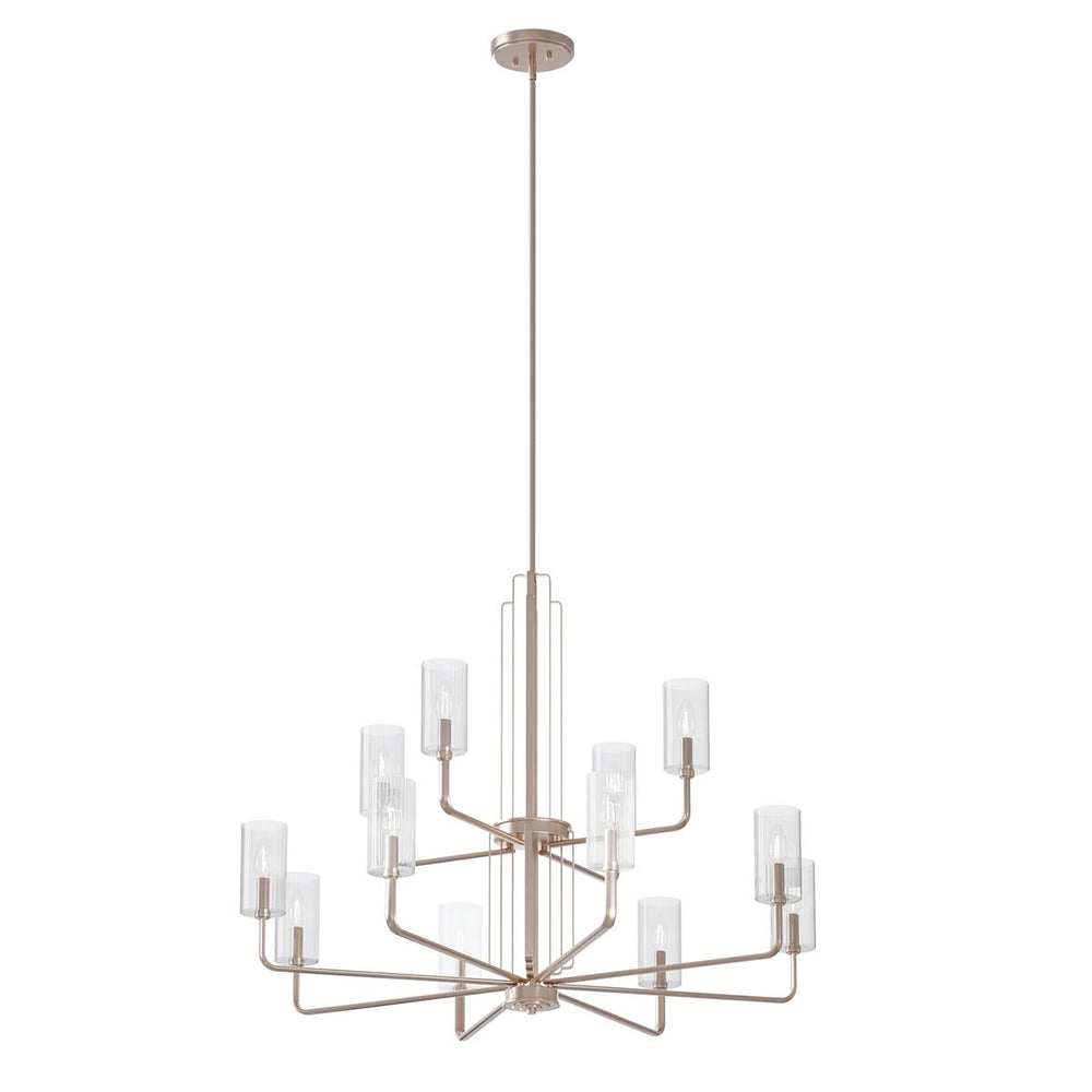 Kichler Canada - 12 Light Chandelier - Kimrose - Polished Nickel- Union Lighting Luminaires Decor