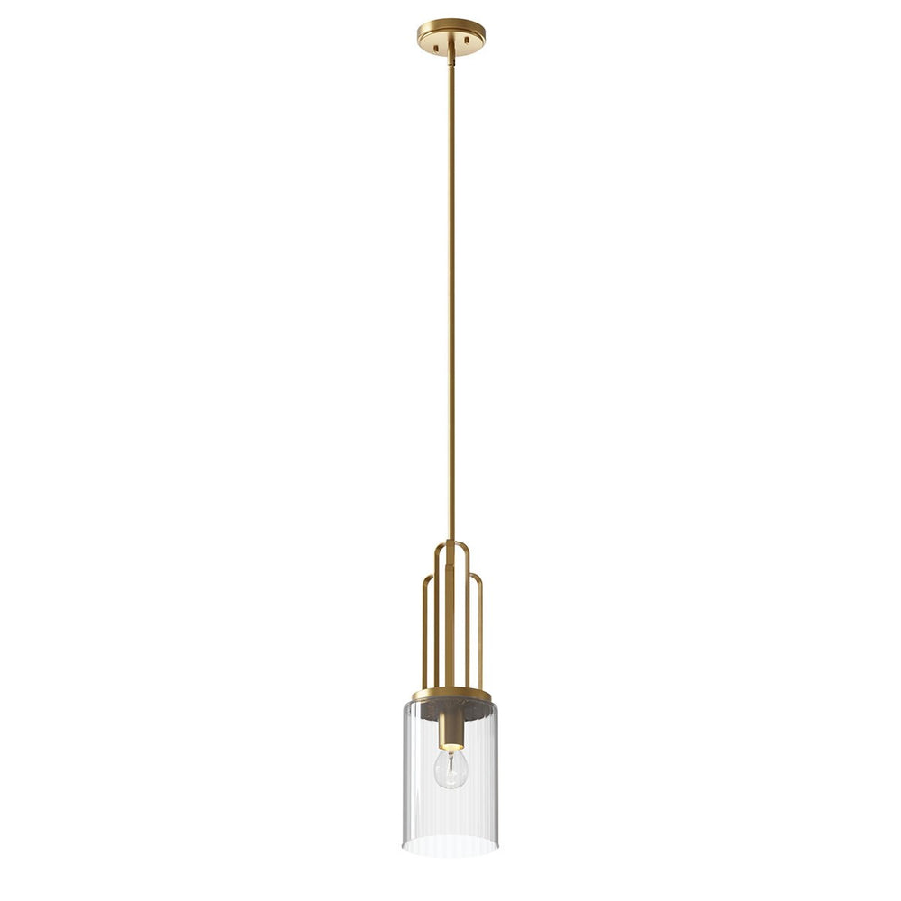 Kichler Canada - One Light Mini Pendant - Kimrose - Brushed Natural Brass- Union Lighting Luminaires Decor