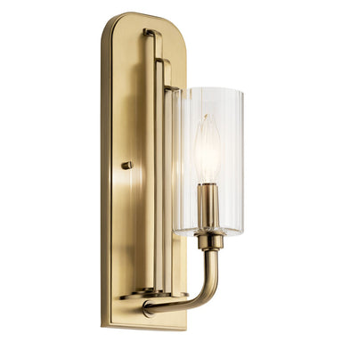 Kichler Canada - One Light Wall Sconce - Kimrose - Brushed Natural Brass- Union Lighting Luminaires Decor