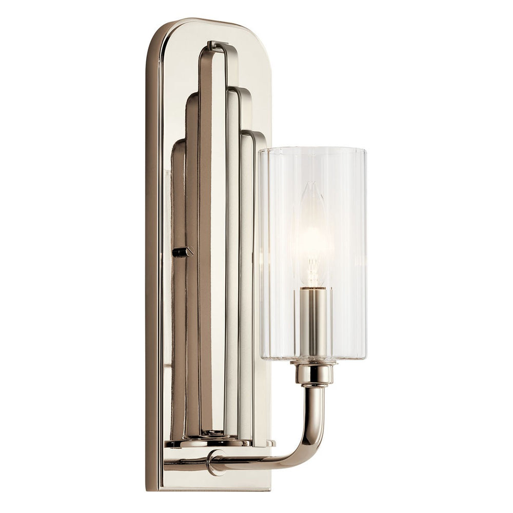 Kichler Canada - One Light Wall Sconce - Kimrose - Polished Nickel- Union Lighting Luminaires Decor
