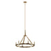 Kichler Canada - Six Light Chandelier - Emmala - Brushed Natural Brass- Union Lighting Luminaires Decor