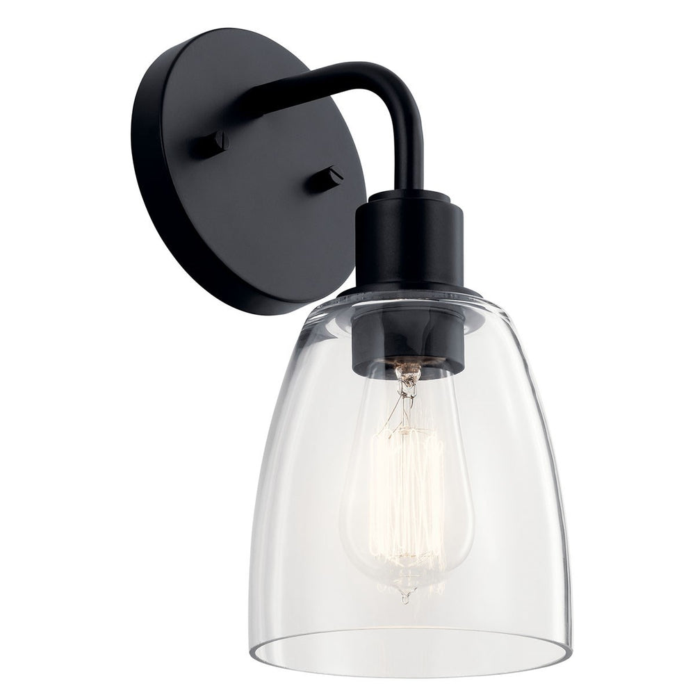 Kichler Canada - One Light Wall Sconce - Meller - Black- Union Lighting Luminaires Decor