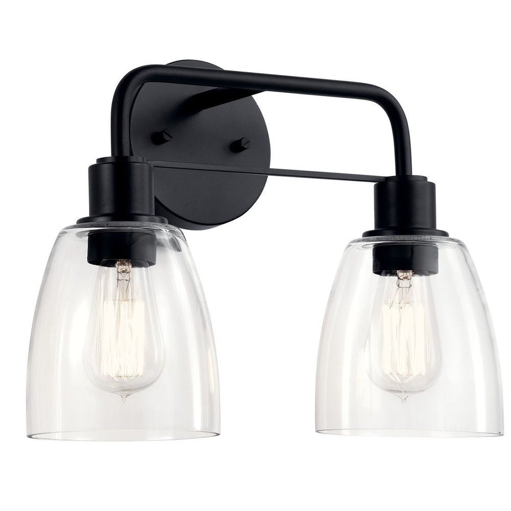 Kichler Canada - Two Light Bath - Meller - Black- Union Lighting Luminaires Decor