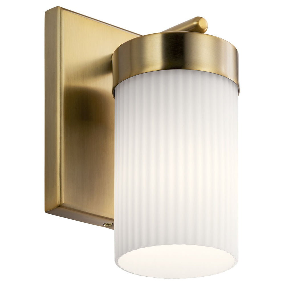 Kichler Canada - One Light Wall Sconce - Ciona - Brushed Natural Brass- Union Lighting Luminaires Decor