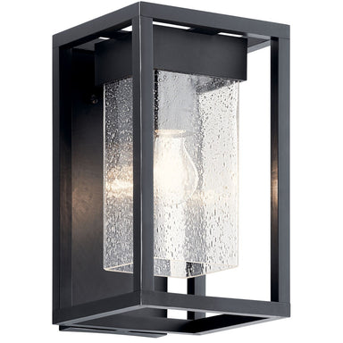 Kichler Canada - One Light Outdoor Wall Mount - Mercer - Black with Silver Highlights- Union Lighting Luminaires Decor