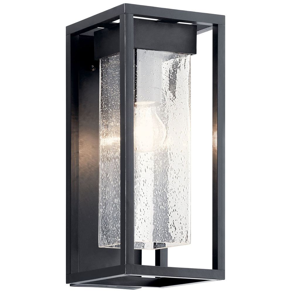 Kichler Canada - One Light Outdoor Wall Mount - Mercer - Black with Silver Highlights- Union Lighting Luminaires Decor