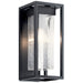 Kichler Canada - One Light Outdoor Wall Mount - Mercer - Black with Silver Highlights- Union Lighting Luminaires Decor