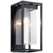 Kichler Canada - One Light Outdoor Wall Mount - Mercer - Black with Silver Highlights- Union Lighting Luminaires Decor