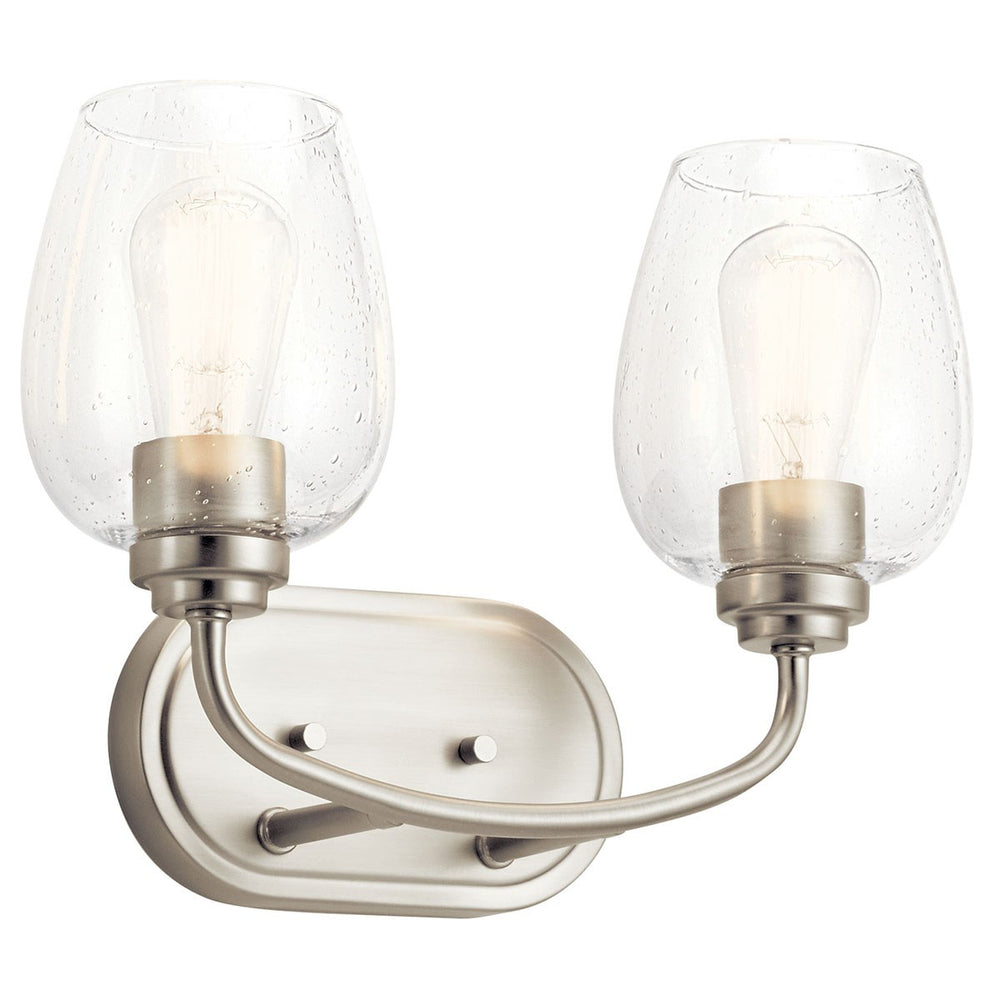 Kichler Canada - Two Light Bath - Valserrano - Brushed Nickel- Union Lighting Luminaires Decor