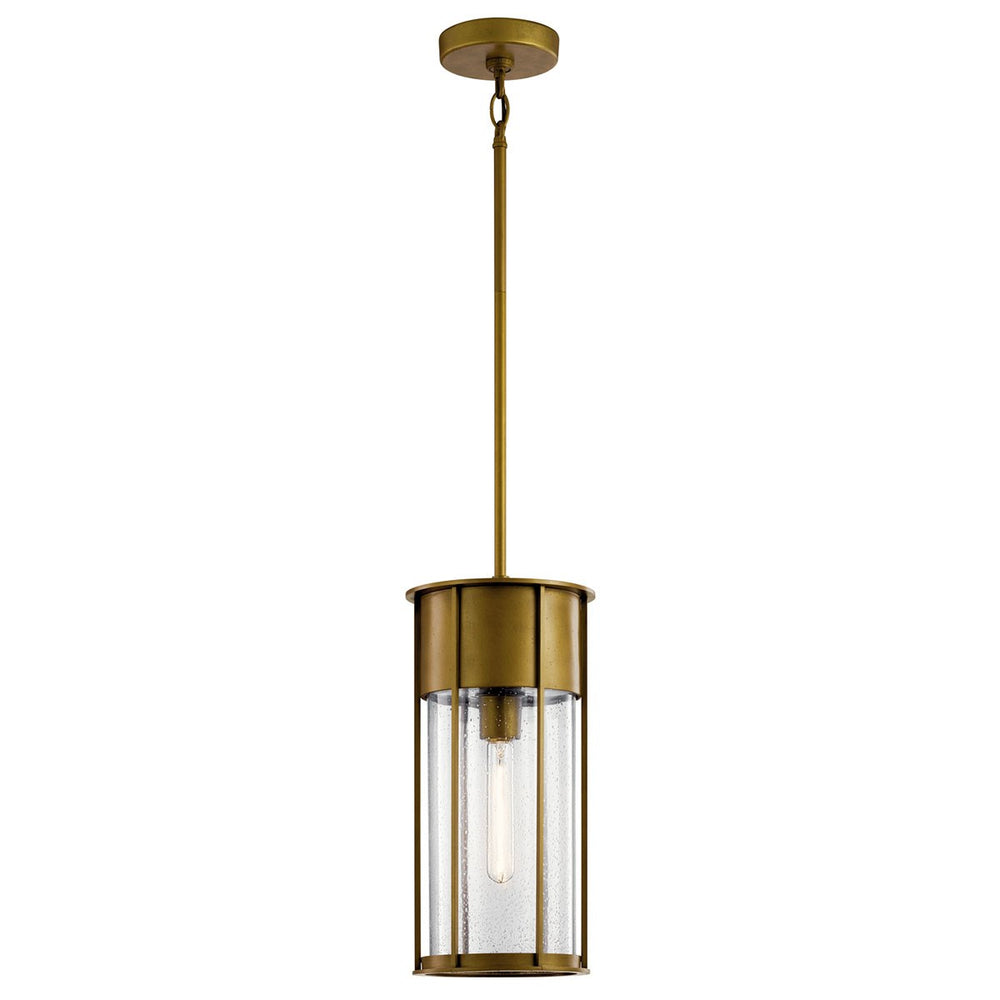 Kichler Canada - One Light Outdoor Pendant - Camillo - Natural Brass- Union Lighting Luminaires Decor