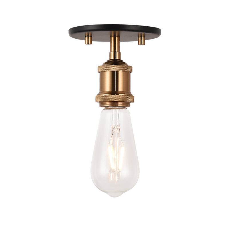 Matteo Canada - One Light Flush Mount - Bulstrode'S Workshop - Aged Gold Brass- Union Lighting Luminaires Decor