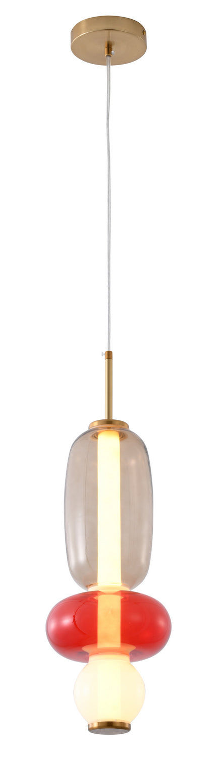Bethel International Canada - LED Pendant - White, Grey, & Red- Union Lighting Luminaires Decor
