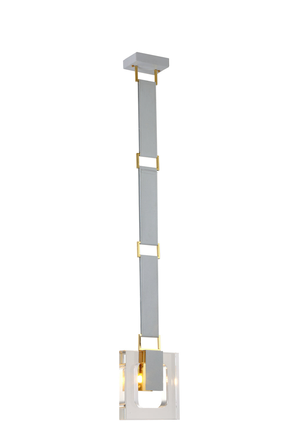 Bethel International Canada - One Light Pendant - Gold & White- Union Lighting Luminaires Decor
