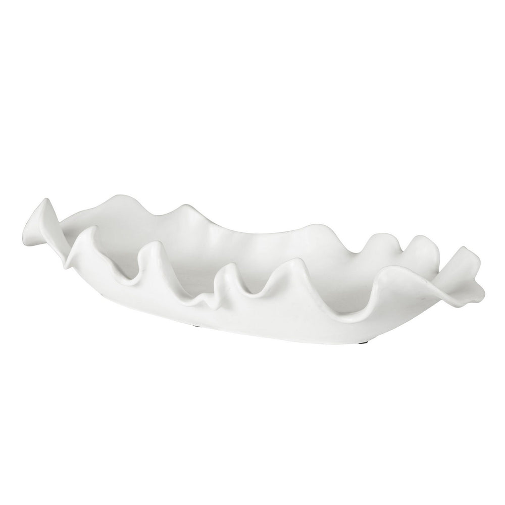 Uttermost - Bowl - Ruffled - Matte White- Union Lighting Luminaires Decor