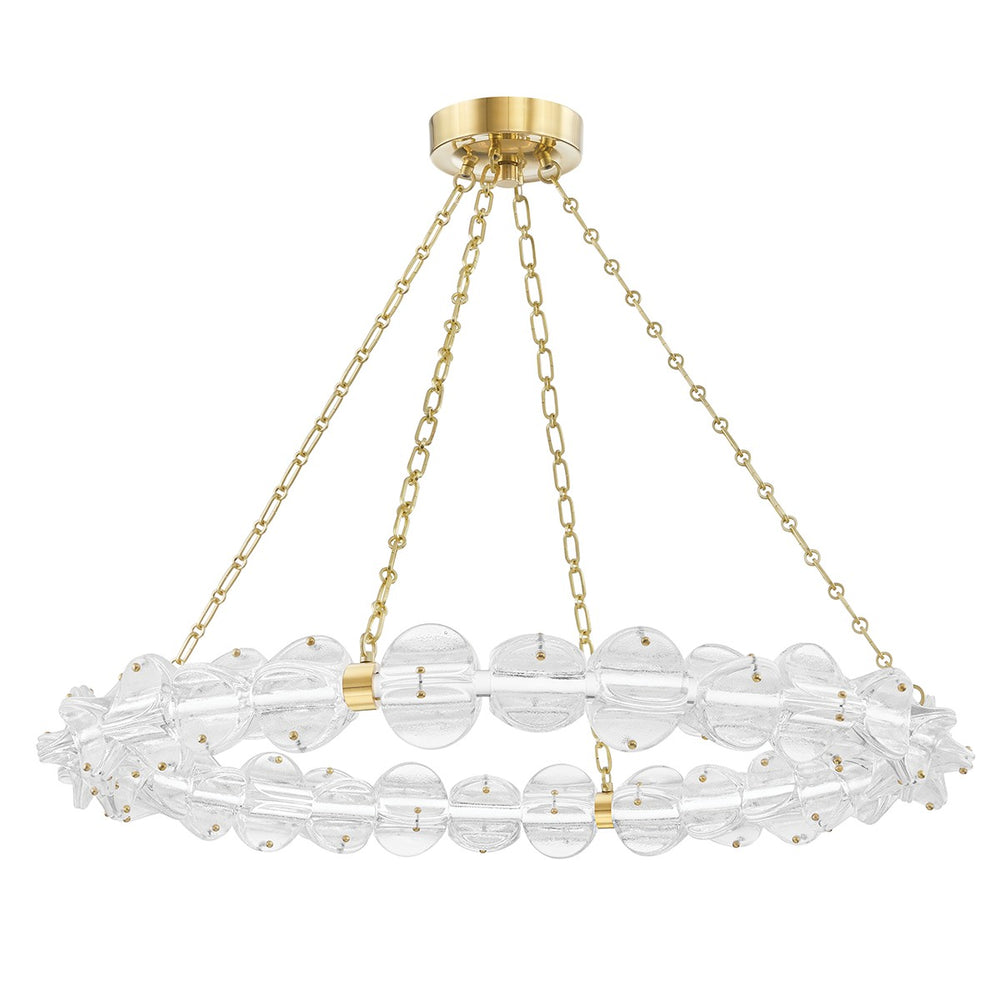 Hudson Valley Canada - LED Chandelier - Lindley - Aged Brass- Union Lighting Luminaires Decor