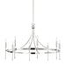 Hudson Valley Canada - Eight Light Chandelier - Gates - Polished Nickel- Union Lighting Luminaires Decor