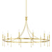 Hudson Valley Canada - 12 Light Chandelier - Gates - Aged Brass- Union Lighting Luminaires Decor