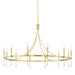 Hudson Valley Canada - 12 Light Chandelier - Gates - Aged Brass- Union Lighting Luminaires Decor