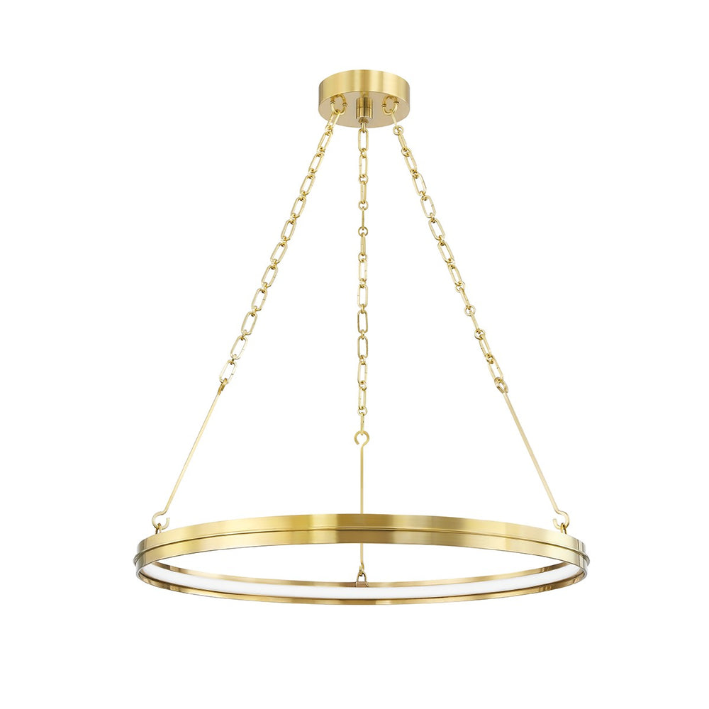 Hudson Valley Canada - LED Chandelier - Rosendale - Aged Brass- Union Lighting Luminaires Decor