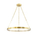 Hudson Valley Canada - LED Chandelier - Rosendale - Aged Brass- Union Lighting Luminaires Decor