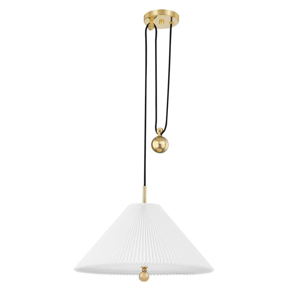 Hudson Valley Canada - One Light Pendant - Dorset - Aged Brass- Union Lighting Luminaires Decor