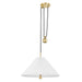 Hudson Valley Canada - One Light Pendant - Dorset - Aged Brass- Union Lighting Luminaires Decor