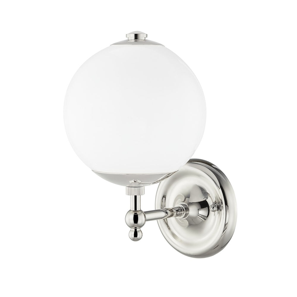 Hudson Valley Canada - One Light Wall Sconce - Sphere No.1 - Polished Nickel- Union Lighting Luminaires Decor