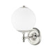 Hudson Valley Canada - One Light Wall Sconce - Sphere No.1 - Polished Nickel- Union Lighting Luminaires Decor