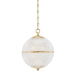 Hudson Valley Canada - One Light Pendant - Sphere No. 3 - Aged Brass- Union Lighting Luminaires Decor