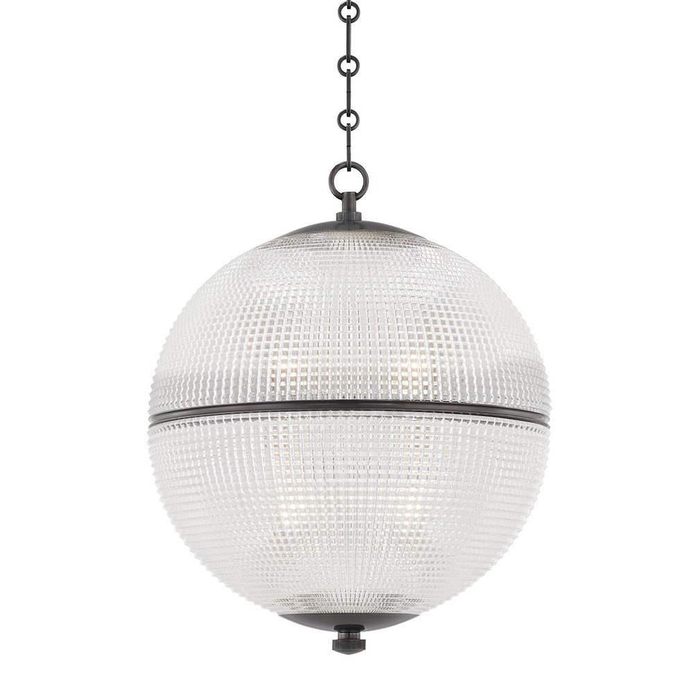 Hudson Valley Canada - One Light Pendant - Sphere No. 3 - Distressed Bronze- Union Lighting Luminaires Decor