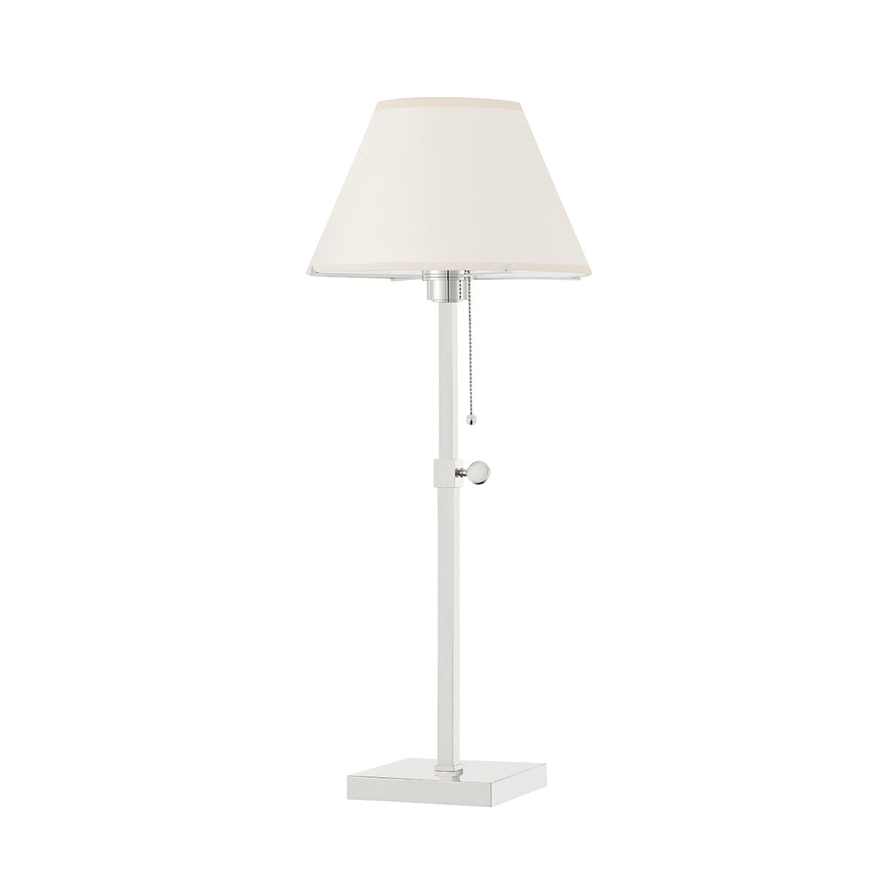 Hudson Valley Canada - One Light Table Lamp - Leeds - Polished Nickel- Union Lighting Luminaires Decor