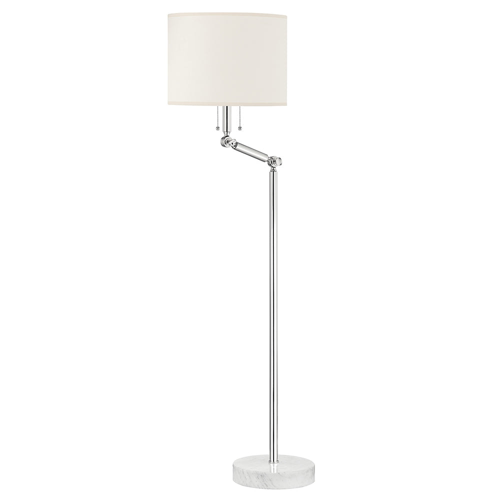 Hudson Valley Canada - Two Light Floor Lamp - Essex - Polished Nickel- Union Lighting Luminaires Decor
