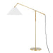 Hudson Valley Canada - One Light Floor Lamp - Dorset - Aged Brass- Union Lighting Luminaires Decor
