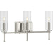 Progress Canada - Three Light Bath Bracket - Elara - Brushed Nickel- Union Lighting Luminaires Decor