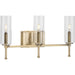 Progress Canada - Three Light Bath Bracket - Elara - Vintage Brass- Union Lighting Luminaires Decor