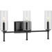 Progress Canada - Three Light Bath Bracket - Elara - Matte Black- Union Lighting Luminaires Decor