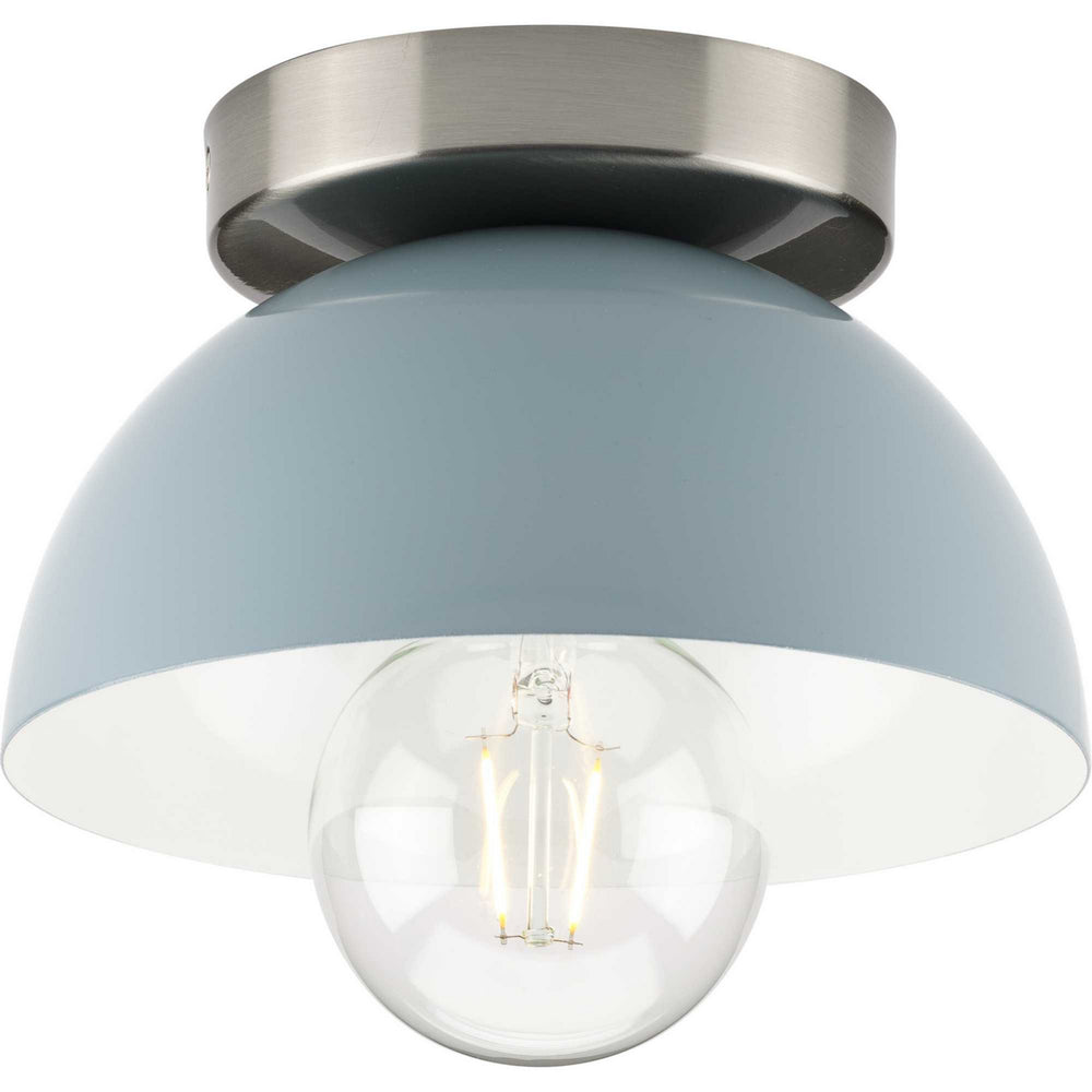 Progress Canada - One Light Flush Mount - Eva - Coastal Blue- Union Lighting Luminaires Decor