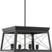 Progress Canada - Four Light Chandelier - Briarwood - Textured Black- Union Lighting Luminaires Decor