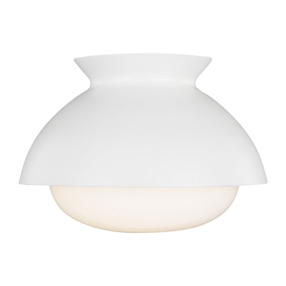 Visual Comfort Studio Canada - One Light Flush Mount - Lucerne - Matte White- Union Lighting Luminaires Decor