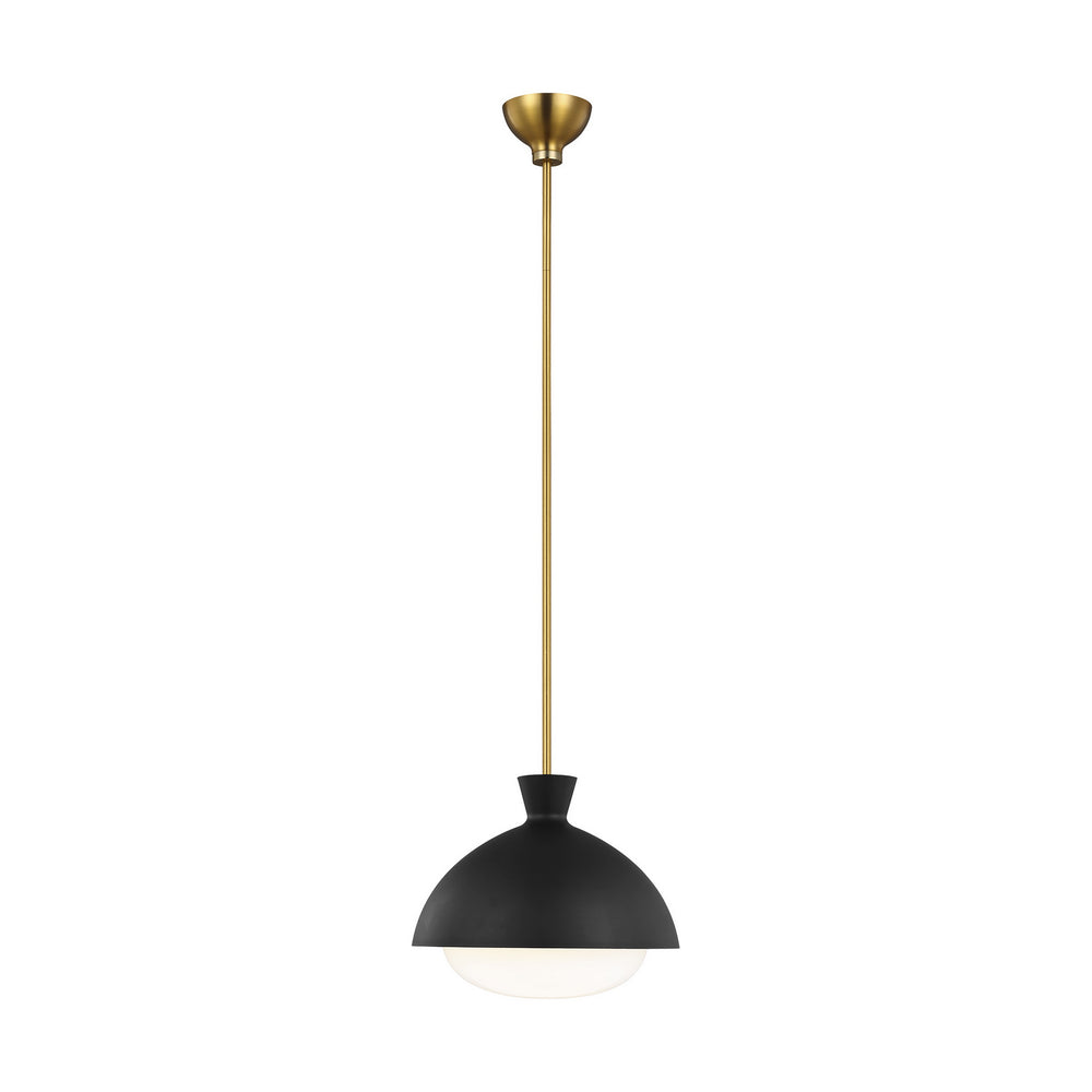 Visual Comfort Studio Canada - One Light Pendant - Lucerne - Midnight Black and Burnished Brass- Union Lighting Luminaires Decor