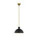 Visual Comfort Studio Canada - One Light Pendant - Lucerne - Midnight Black and Burnished Brass- Union Lighting Luminaires Decor