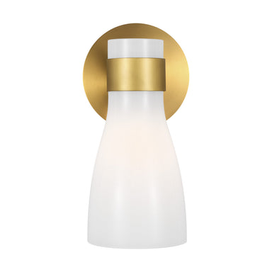 Visual Comfort Studio Canada - One Light Wall Sconce - Moritz - Burnished Brass with Milk White Glass- Union Lighting Luminaires Decor