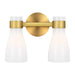 Visual Comfort Studio Canada - Two Light Vanity - Moritz - Burnished Brass with Milk White Glass- Union Lighting Luminaires Decor